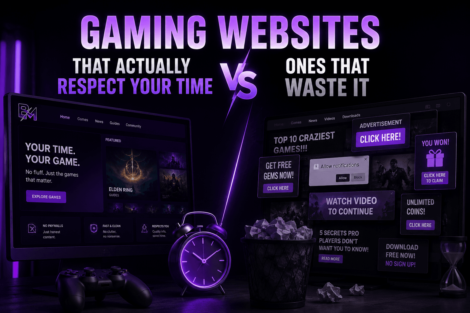 Gaming Websites That Actually Respect Your Time vs Ones That Waste It